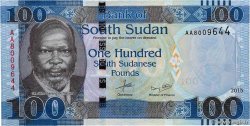 100 Pounds SOUTH SUDAN  2015 P.15 UNC