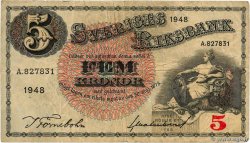 5 Kronor SUÈDE  1948 P.33ae MB
