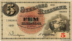 5 Kronor SUÈDE  1951 P.33ah q.BB
