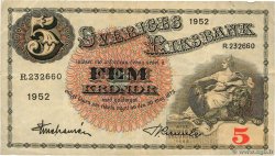 5 Kronor SUÈDE  1952 P.33ai VF