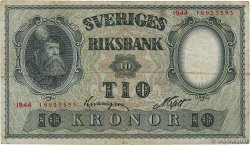 10 Kronor SUÈDE  1944 P.40e F