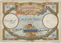 50 Francs LUC OLIVIER MERSON FRANCE  1927 F.15.01 B