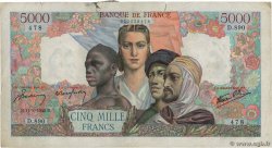 5000 Francs EMPIRE FRANÇAIS FRANCIA  1945 F.47.38 q.MB