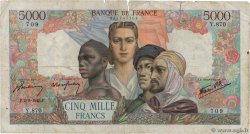 5000 Francs EMPIRE FRANÇAIS FRANKREICH  1945 F.47.37 fS