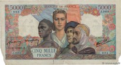 5000 Francs EMPIRE FRANÇAIS FRANKREICH  1945 F.47.48 SGE