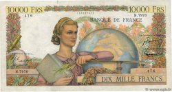 10000 Francs GÉNIE FRANÇAIS FRANKREICH  1955 F.50.73 SS
