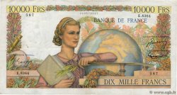 10000 Francs GÉNIE FRANÇAIS FRANCIA  1955 F.50.73 q.BB