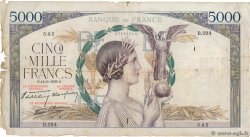 5000 Francs VICTOIRE Impression à plat FRANCE  1939 F.46.10 B