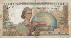 10000 Francs GÉNIE FRANÇAIS FRANCIA  1952 F.50.58 RC