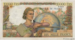 10000 Francs GÉNIE FRANÇAIS FRANCIA  1955 F.50.73 q.MB