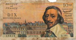 10 Nouveaux Francs RICHELIEU FRANKREICH  1961 F.57.16 SGE