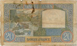 20 Francs TRAVAIL ET SCIENCE FRANCE  1940 F.12.10 pr.B