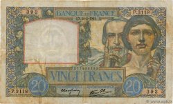 20 Francs TRAVAIL ET SCIENCE FRANCIA  1941 F.12.12