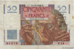 50 Francs LE VERRIER FRANCIA  1946 F.20.03 BC