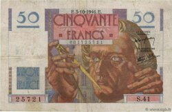 50 Francs LE VERRIER FRANCIA  1946 F.20.06 MB