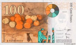 100 Francs CÉZANNE FRANKREICH  1997 F.74.01 VZ