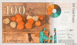 100 Francs CÉZANNE FRANKREICH  1998 F.74.02 VZ