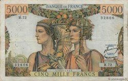 5000 Francs TERRE ET MER FRANCE  1951 F.48.05 TB
