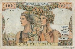 5000 Francs TERRE ET MER FRANCIA  1952 F.48.06 RC