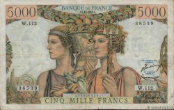 5000 Francs TERRE ET MER FRANCE  1952 F.48.07