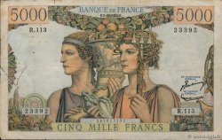5000 Francs TERRE ET MER FRANCE  1952 F.48.07