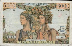 5000 Francs TERRE ET MER FRANKREICH  1953 F.48.08 S
