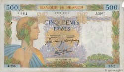 500 Francs LA PAIX FRANCIA  1941 F.32.17 MB