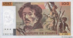 100 Francs DELACROIX 442-1 & 442-2 FRANCE  1994 F.69ter.01b AU+