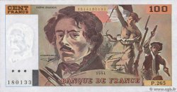 100 Francs DELACROIX 442-1 & 442-2 FRANCE  1994 F.69ter.01b