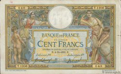 100 Francs LUC OLIVIER MERSON sans LOM FRANCE  1910 F.23.02 F+