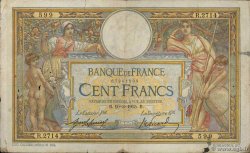 100 Francs LUC OLIVIER MERSON sans LOM FRANCIA  1915 F.23.07 RC+