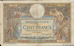 100 Francs LUC OLIVIER MERSON sans LOM FRANCE  1919 F.23.11 B