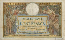 100 Francs LUC OLIVIER MERSON sans LOM FRANCE  1921 F.23.14 F-