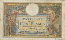 100 Francs LUC OLIVIER MERSON sans LOM FRANCIA  1923 F.23.16 BC