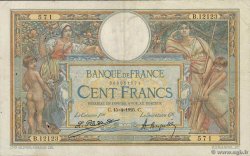 100 Francs LUC OLIVIER MERSON grands cartouches FRANCE  1925 F.24.03 VF-