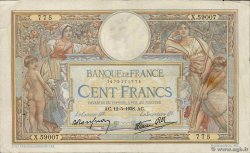 100 Francs LUC OLIVIER MERSON type modifié FRANCIA  1938 F.25.18 BC+