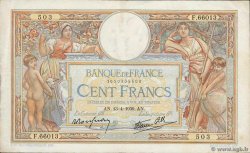 100 Francs LUC OLIVIER MERSON type modifié FRANKREICH  1939 F.25.46 fVZ