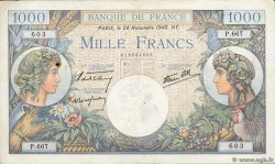 1000 Francs COMMERCE ET INDUSTRIE FRANKREICH  1940 F.39.02