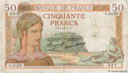 50 Francs CÉRÈS FRANCE  1935 F.17.18 pr.TB