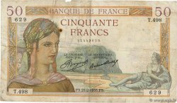 50 Francs CÉRÈS FRANCE  1935 F.17.04 F-