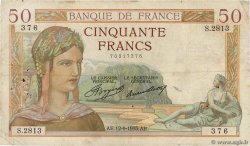 50 Francs CÉRÈS FRANCIA  1935 F.17.16