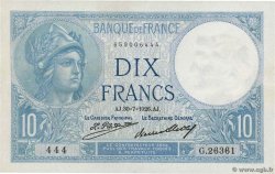 10 Francs MINERVE FRANCIA  1926 F.06.11