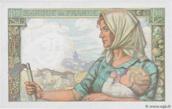 10 Francs MINEUR FRANCIA  1942 F.08.04 q.FDC