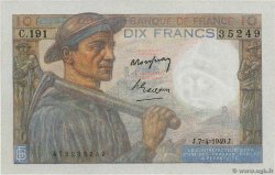 10 Francs MINEUR FRANCIA  1949 F.08.21
