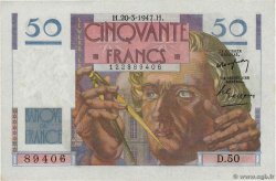 50 Francs LE VERRIER FRANCE  1947 F.20.07 pr.SPL