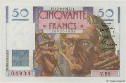 50 Francs LE VERRIER FRANCE  1947 F.20.08 NEUF