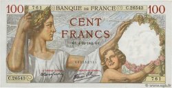 100 Francs SULLY FRANKREICH  1941 F.26.62