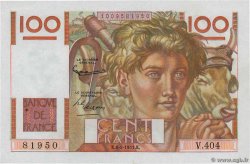 100 Francs JEUNE PAYSAN FRANCE  1951 F.28.29 SPL