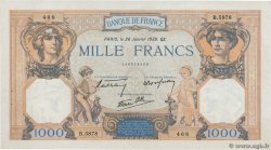 1000 Francs CÉRÈS ET MERCURE type modifié FRANCE  1939 F.38.33 AU