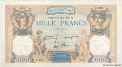 1000 Francs CÉRÈS ET MERCURE type modifié FRANCE  1940 F.38.44 pr.SPL